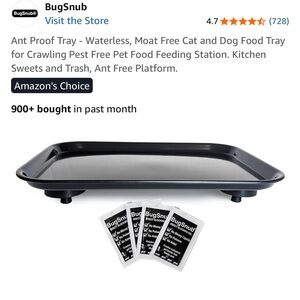 NEW Black Ant Proof Pet Food Tray